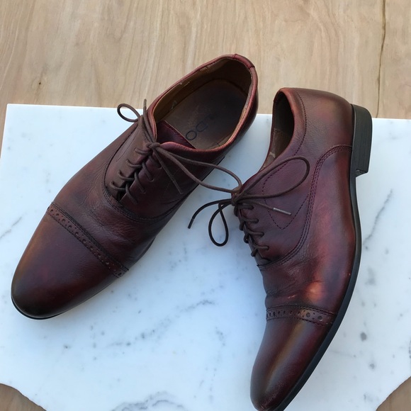 oxblood dress boots